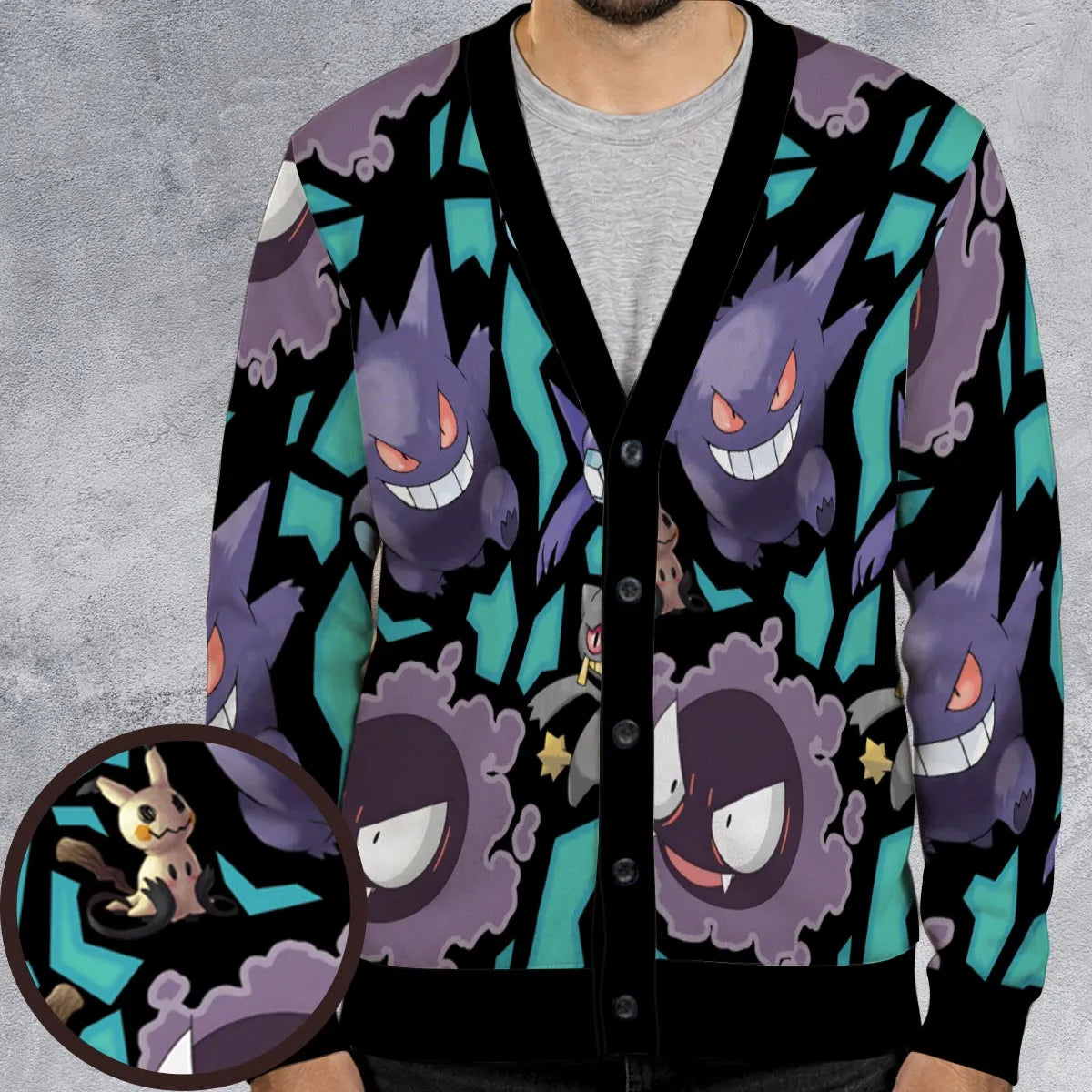 Ghost Type Pokemon Cardigan