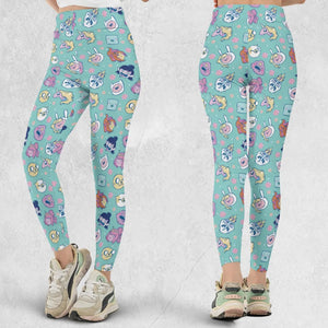 Adventure Time Floral Pattern Legging