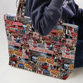 Vintage Aesthetic Ferris Bueller's Day Off Large Tote Bag