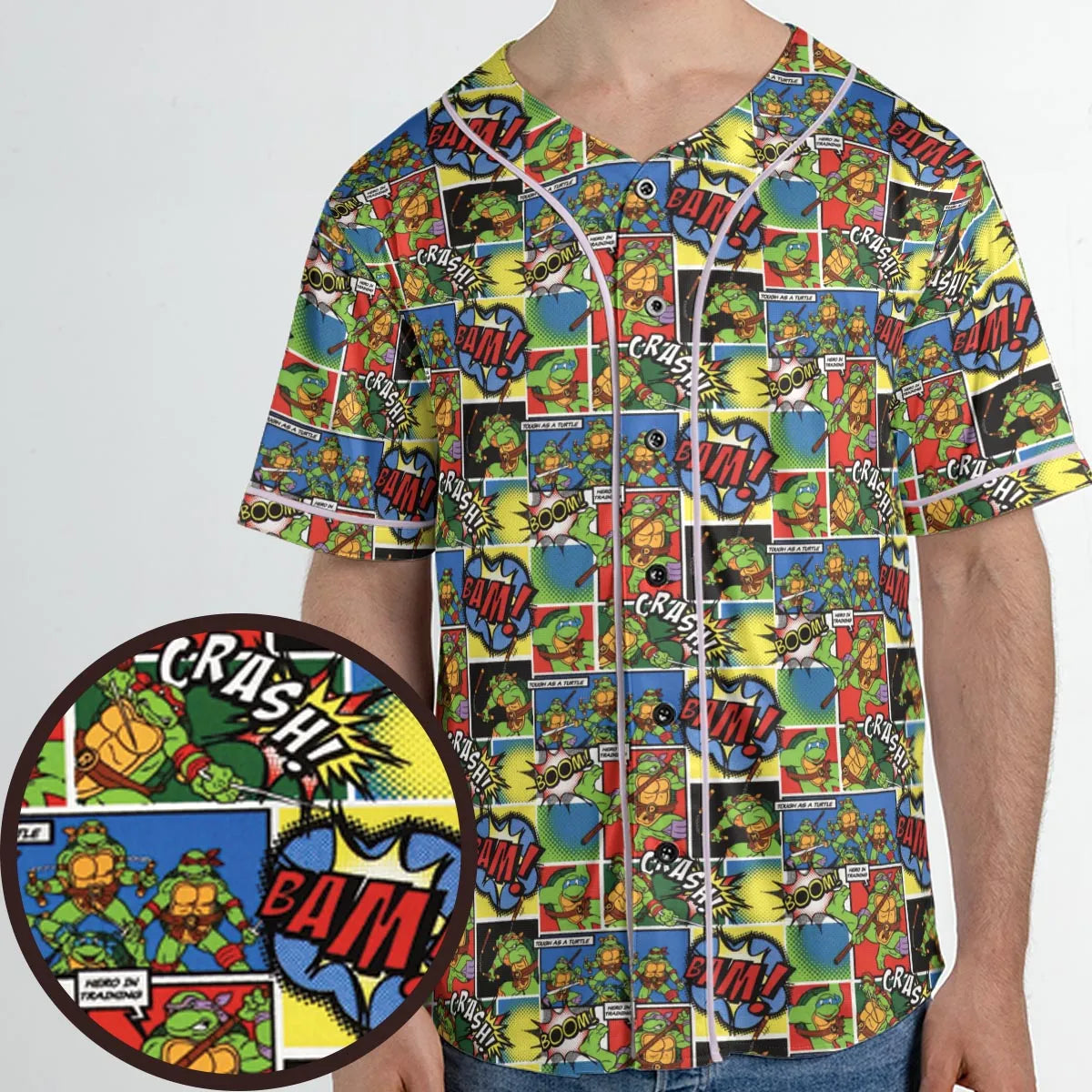 Teenage Mutant Ninja Turtles Comic Unisex Baseball Jersey