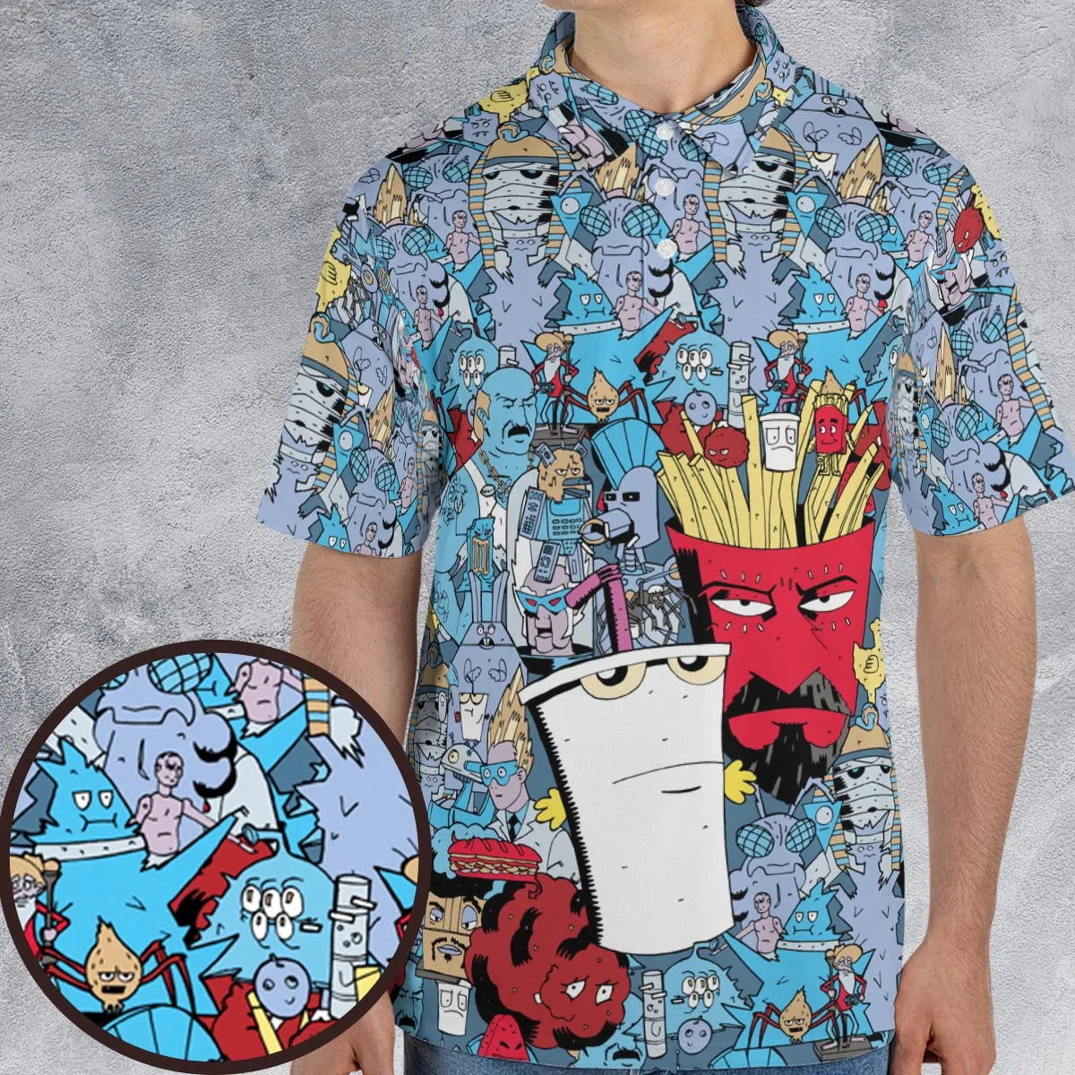 Aqua Teen Hunger Force AOP Men/Women Polo Shirt