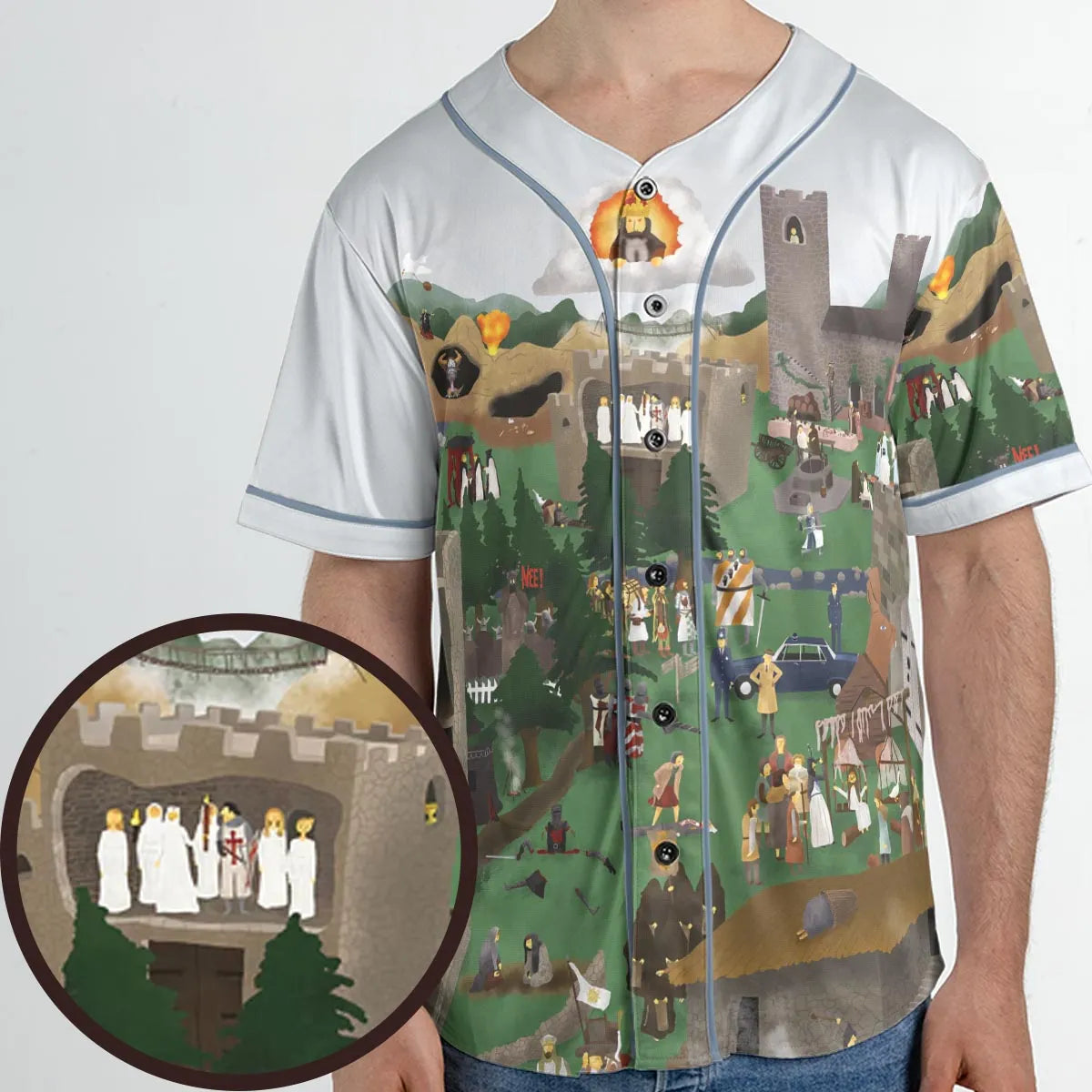 England 932 A.D Monty Python and The Holy Grail Unisex Baseball Jersey