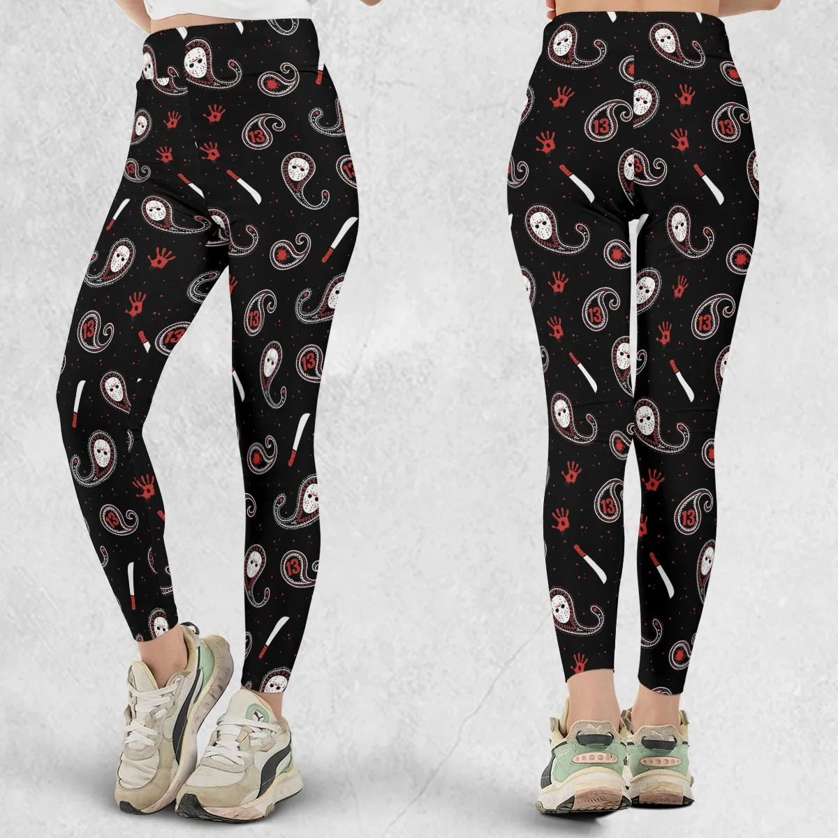 Jason Voorhees Friday The 13th Pattern Legging