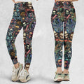 Horror Movie Characters Pattern Legging