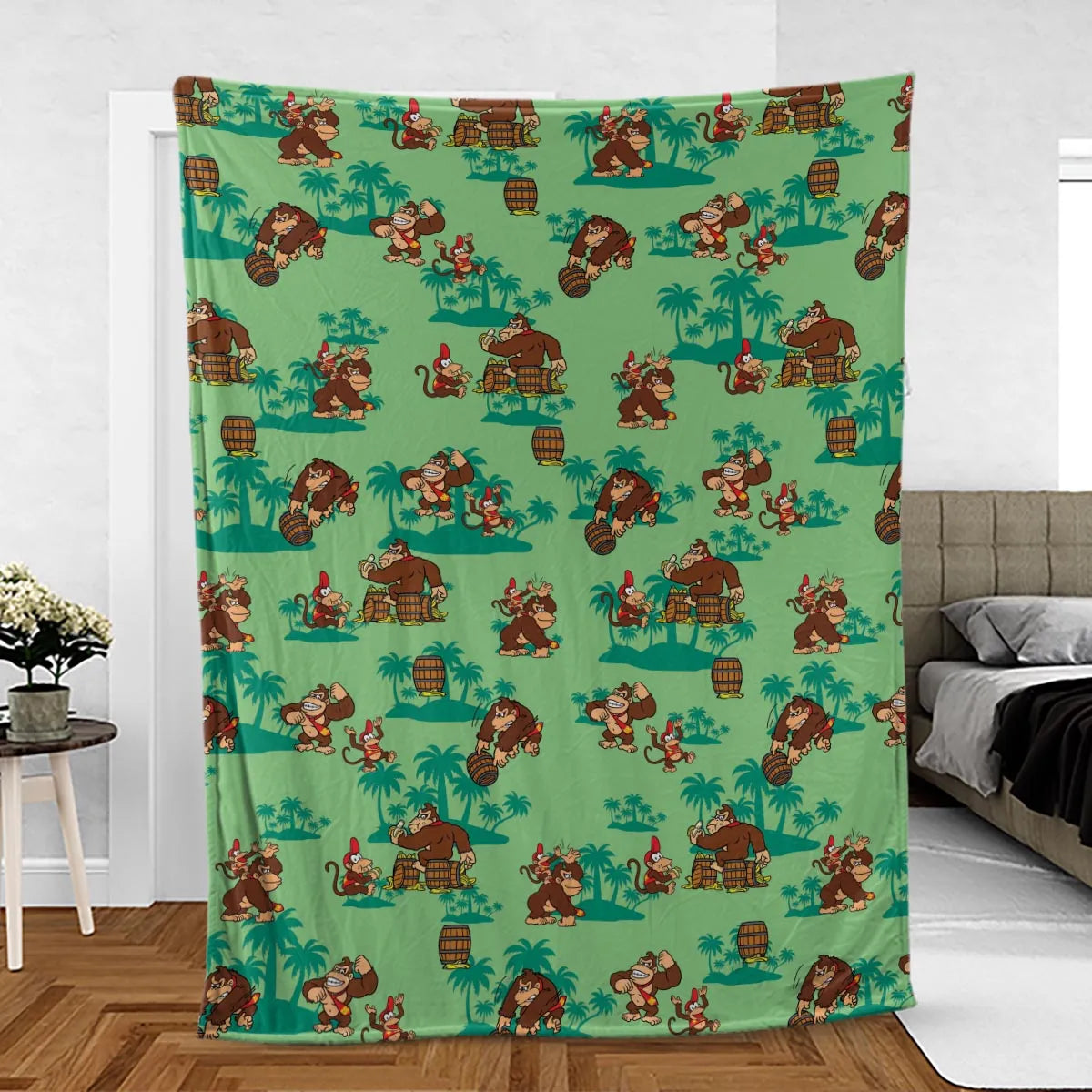 Donkey Kong & Diddy Kong Fleece Blanket
