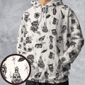 The Twilight Zone Characters Pattern All-over Print Hoodie