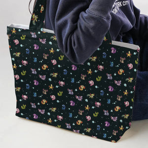 Axolotls Of The World Pattern Large Tote Bag