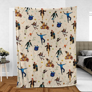 It's Scruumdidiyumptious Willy Wonka And Chocolate Factory Fleece Blanket
