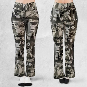 Monty Picasso Style Art Flare Leggings