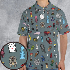 The Races of Doctor Who AOP Men/Women Polo Shirt