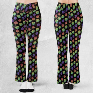 Rainbow Galaxy DnD Flare Leggings