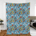 Animation Dogs Fleece Blanket