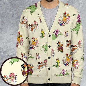NBC Vintage Cartoon Cardigan