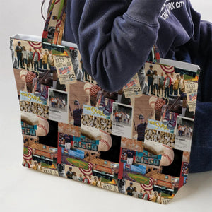 Memorable Baseball Movie Scenes Collage The Sandlot Large Tote Bag