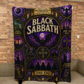 Black Sabbath Sherpa Blanket The End Stained Glass Blanket