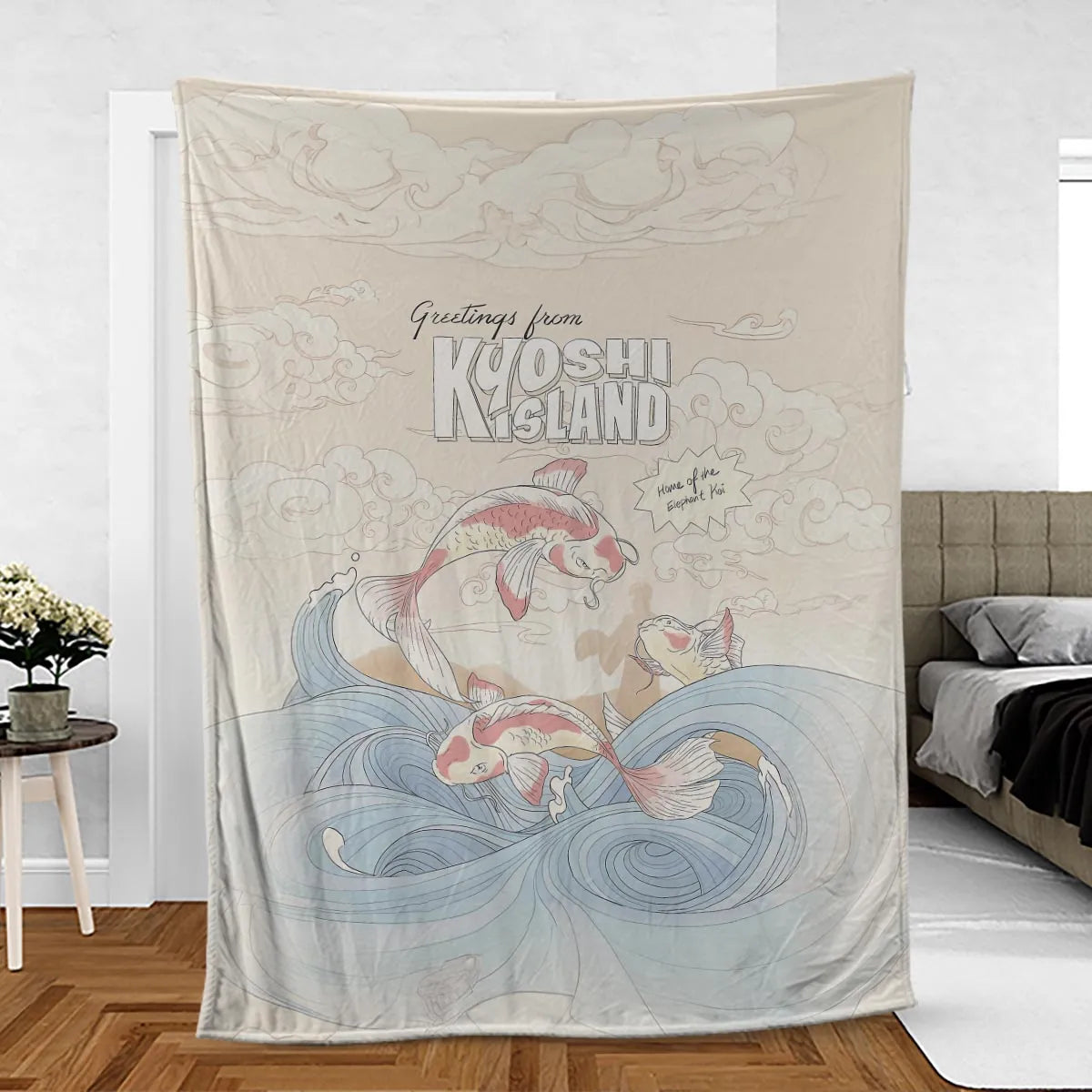 Kyoshi Island Avatar The Last Airbender Fleece Blanket