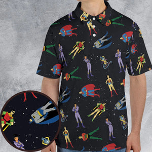 The Super Powers Team Super Friends AOP Men/Women Polo Shirt