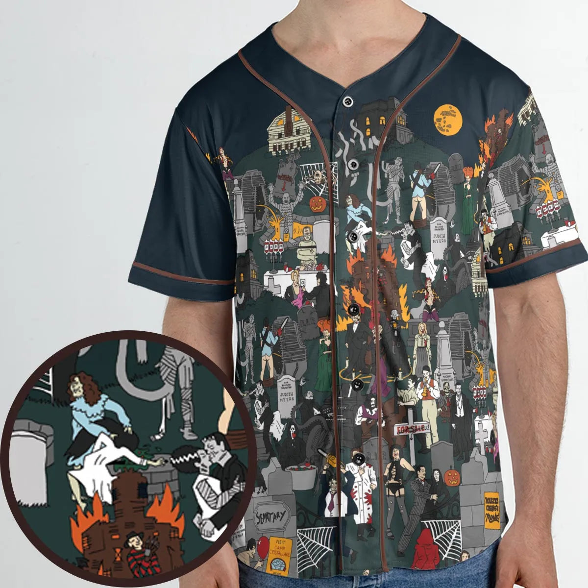 Horror Street Unisex Baseball Jersey