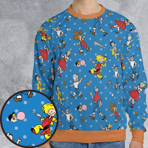 Bazooka Joe and His Friends All-over Print Sweatshirt