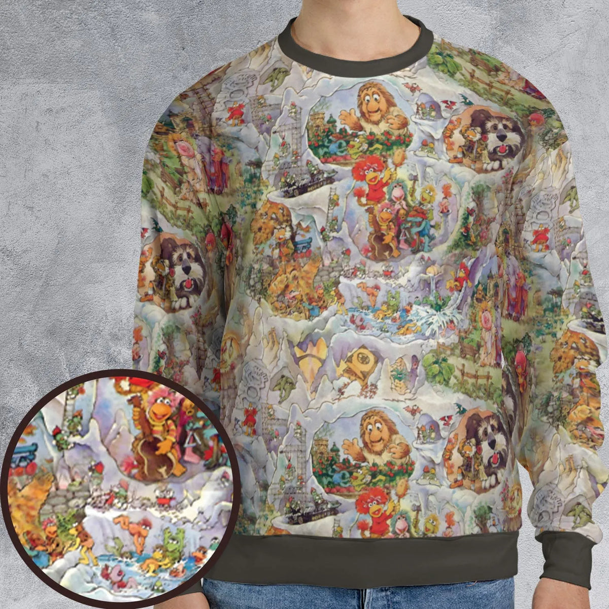 Fraggle Rock Journey Jim Henson All-over Print Sweatshirt