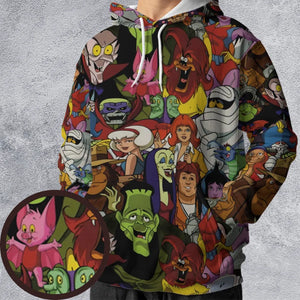 Frightfully Funny Ghostbusters Groovie Goolies All-over Print Hoodie