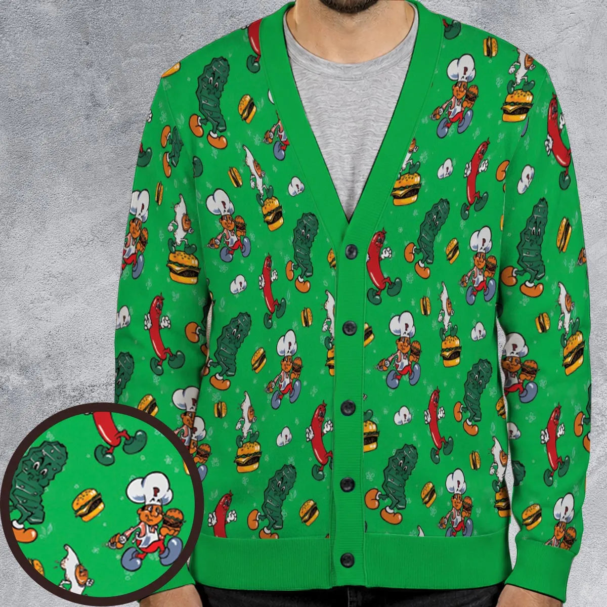 BurgerTime Cardigan