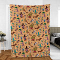 The Magilla Gorilla Show Characters Fleece Blanket