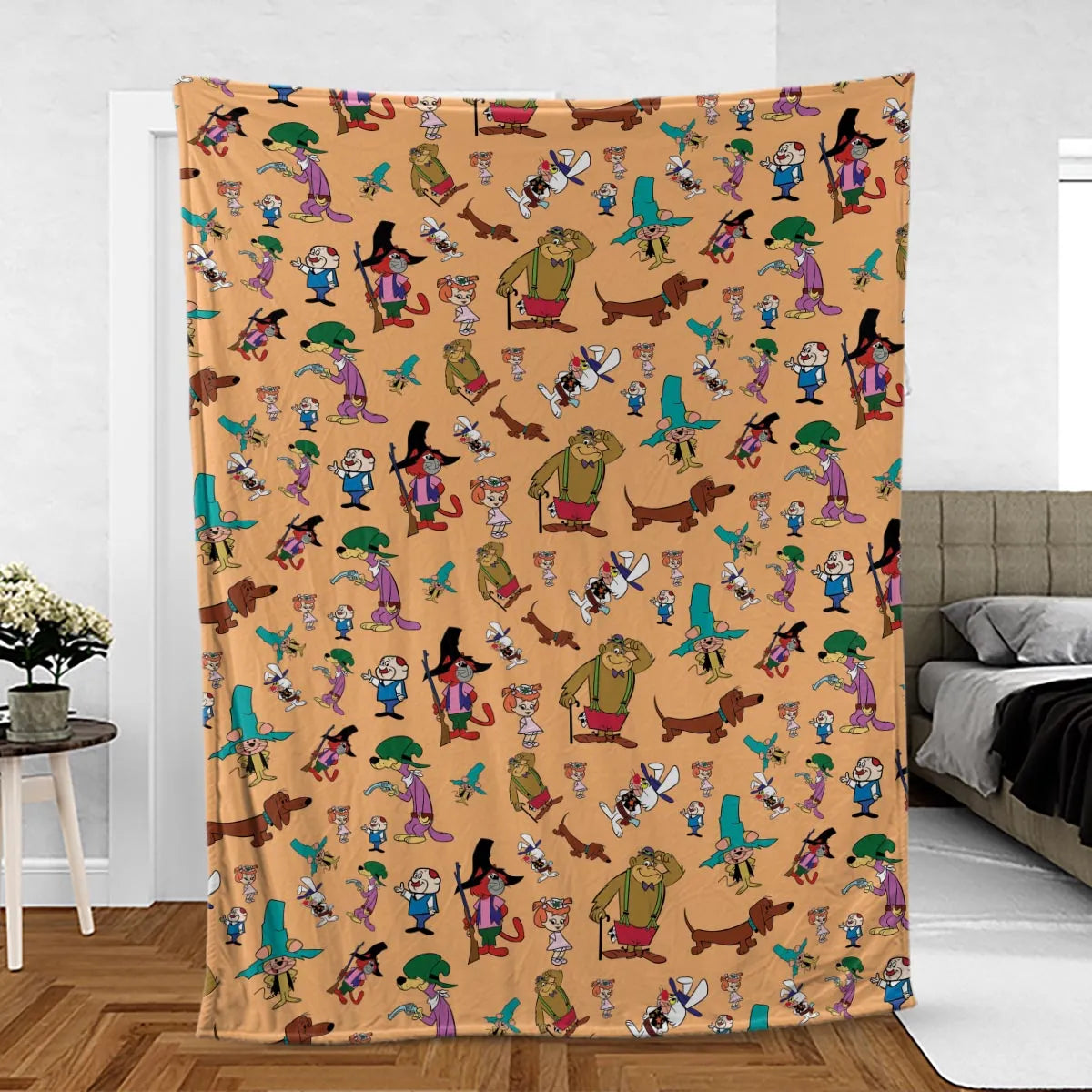 The Magilla Gorilla Show Characters Fleece Blanket