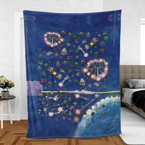 SD Gundam Battle Fleece Blanket