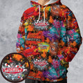 Neon Radiator Spring Cars All-over Print Hoodie