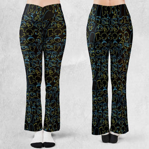 The Simpsons Neon Flare Leggings