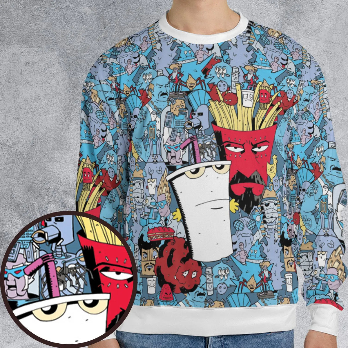 Aqua Teen Hunger Force All-over Print Sweatshirt