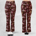 Slimer Ecto-1 Proton Pack Floral Ghostbusters Flare Leggings