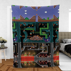 The Pit Super Mario Fleece Blanket
