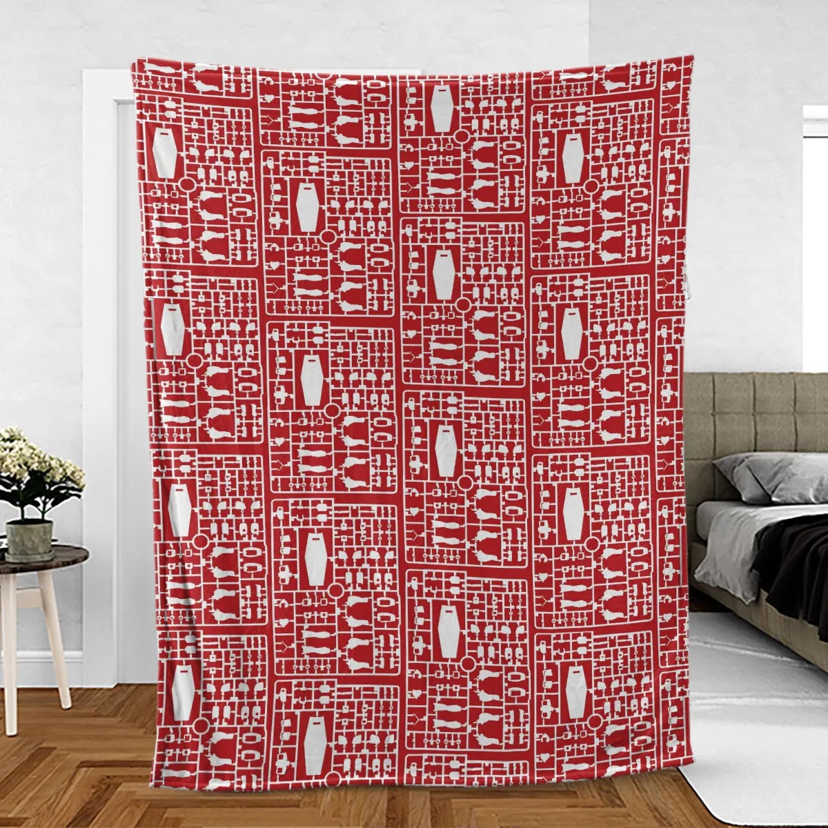 Gundam Runner Fleece Blanket