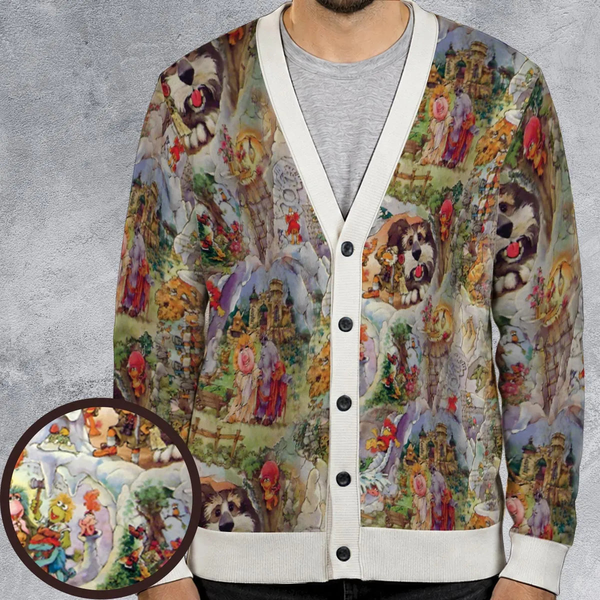 Fraggle Rock Journey Jim Henson Cardigan