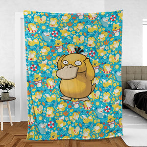 Psyduck Power Pokemon Fleece Blanket