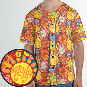 It's a Small World Flowers Unisex Baseball Jersey