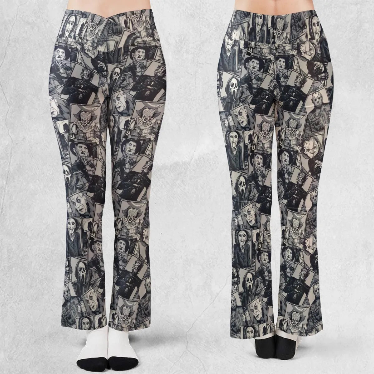 Halloween Horror Villains Flare Leggings