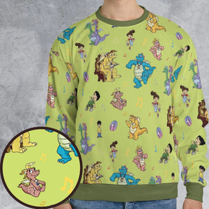 Dragontales Characters All-over Print Sweatshirt