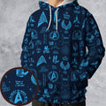 Trekkie Star Trek Pattern All-over Print Hoodie