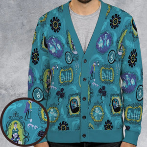 Haunted Mansion Pattern Cardigan