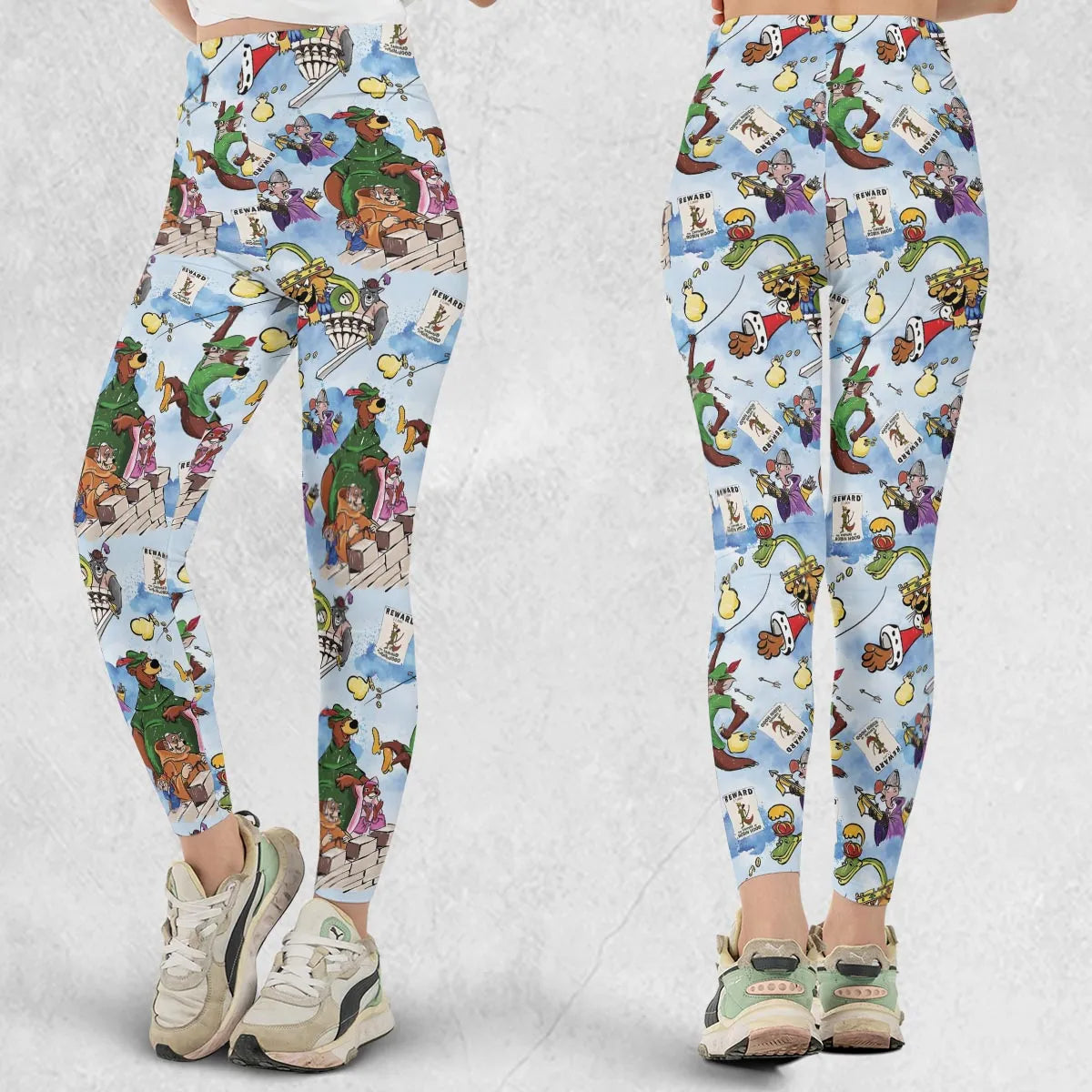 Robin Hood Characters Pattern Legging