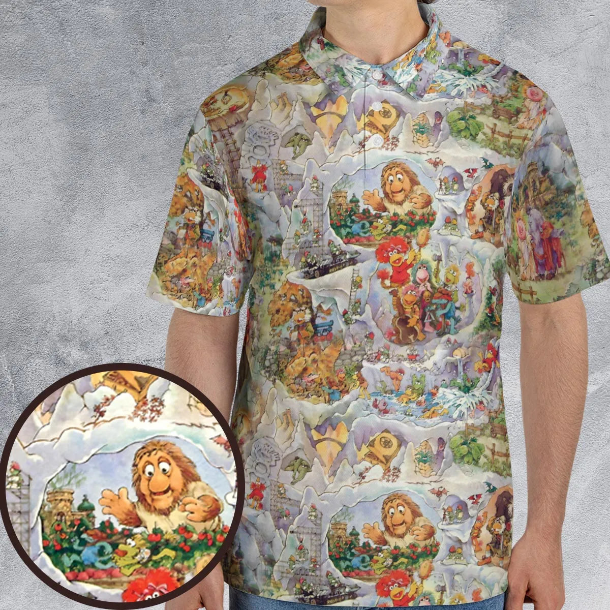 Fraggle Rock Journey Jim Henson AOP Men/Women Polo Shirt