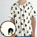 Bombay Cat Yoga Pattern Unisex Baseball Jersey