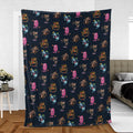 Funny Cereal Monsters Universal Monsters Fleece Blanket