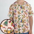 Garfield And Odie Christmas Sleigh Unisex Baseball Jersey