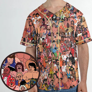 90s Professional Wrestlers Unisex Baseball Jersey