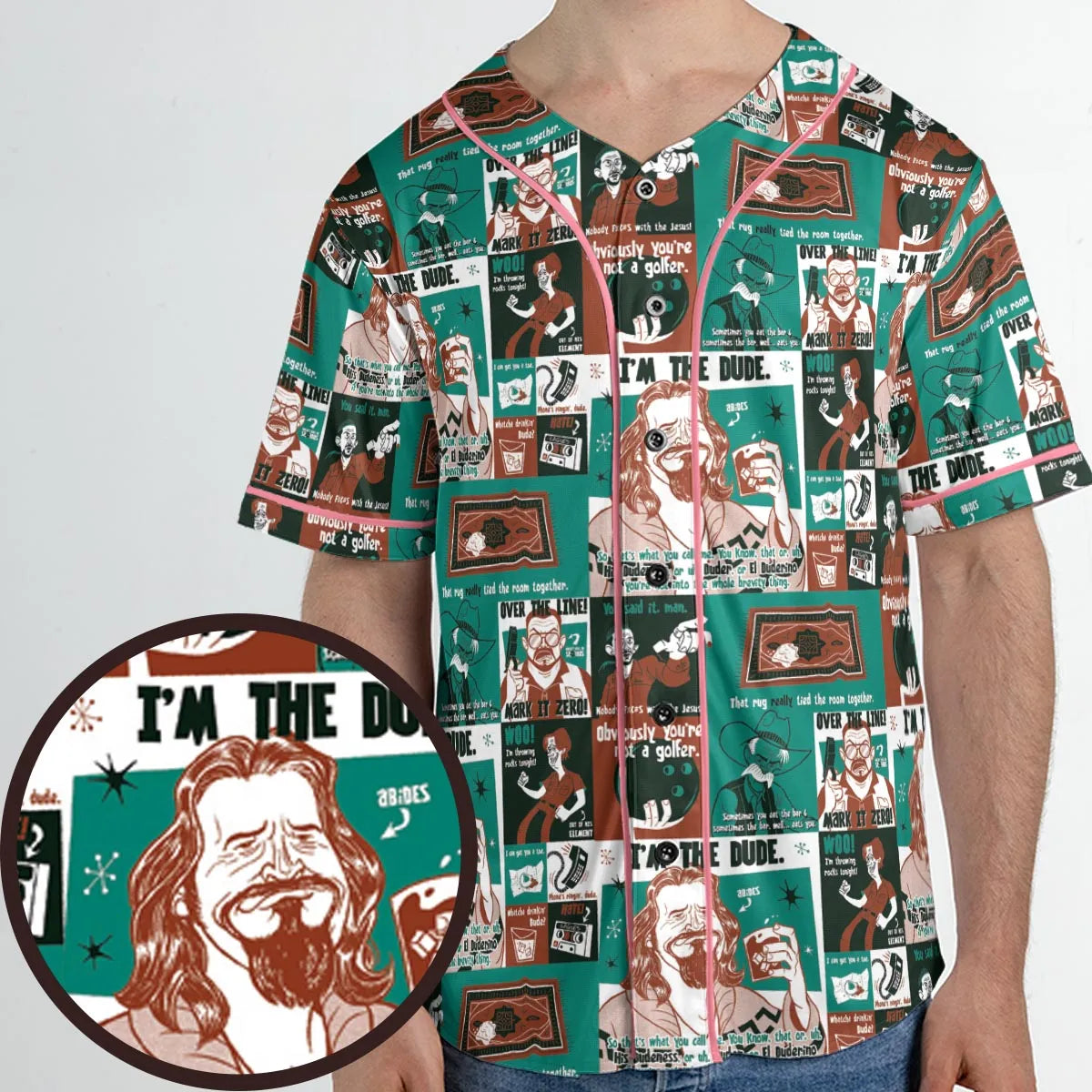 I'm The Dude The Big Lebowski Unisex Baseball Jersey