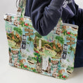 Water Color Jungle Cruise Map Large Tote Bag